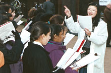 Grace Conducting Choir 1993